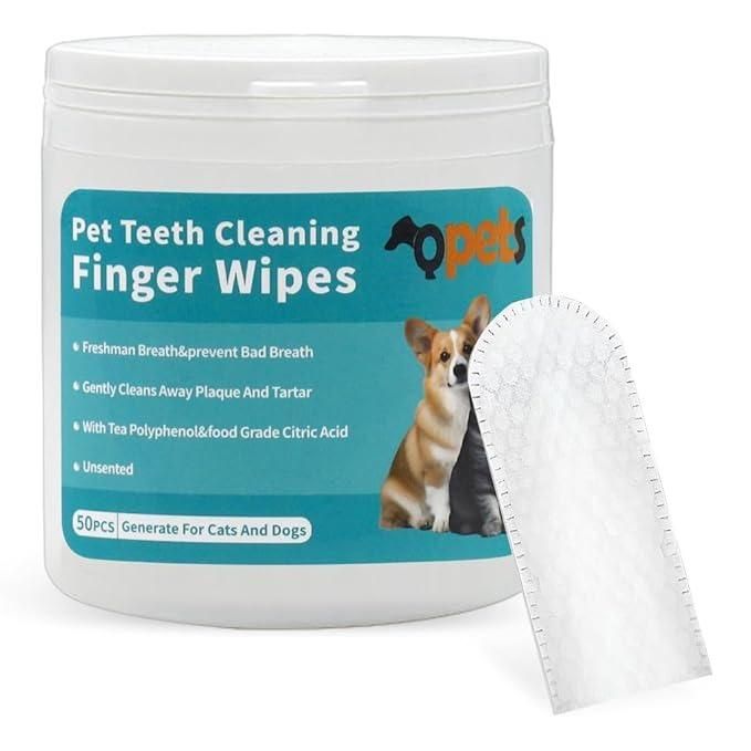 Clean Teeth & Fresh Breath — Pets Disposable Dental wipes