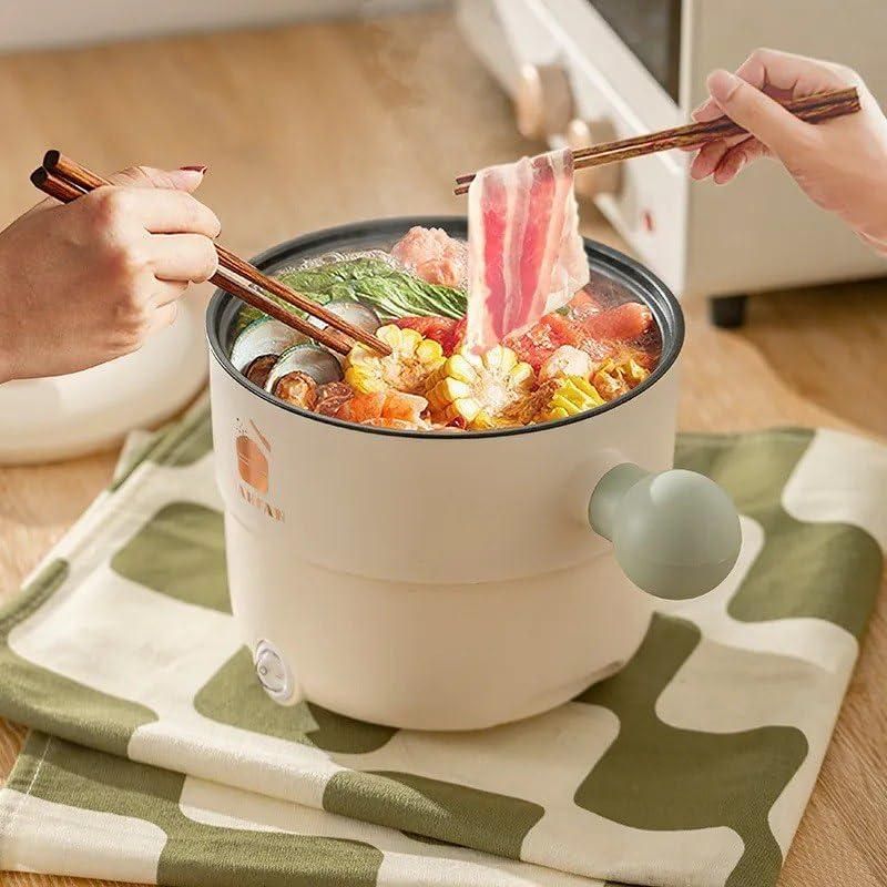 🍲 Electric Mini Cooking Pot – Your 4-in-1 Kitchen Essential!
