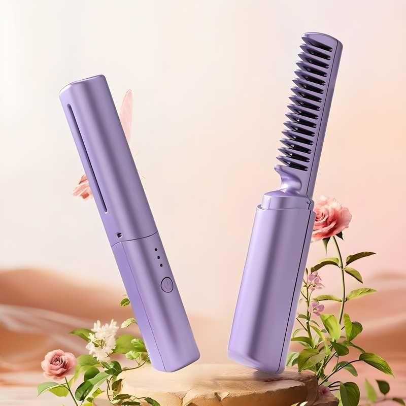 🔥 Meneflix Portable Mini Hair Straightener – Cordless, Rechargeable & Travel-Ready! 💇‍♀️✨
